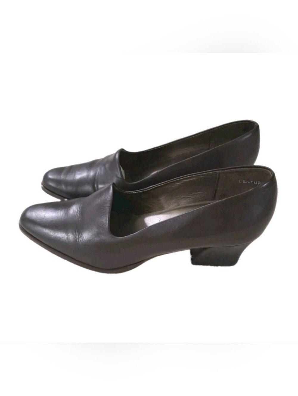 VTG 90s Hillard & Hanson Century Brown Leather Pumps 9.5M